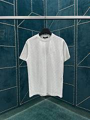 LV Damier Cotton Piqué T-Shirt White 1AFRAC - 1