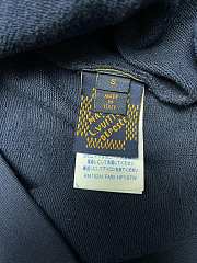 LV Cotton Jersey Hoodie Navy Blue 1AFR32 - 4