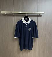 LV Polo Shirt Navy Blue 1AFQQJ - 1