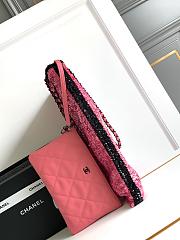 CC Shopping Bag Sequins & Black Metal Pink & Black 39×30×2cm - 3