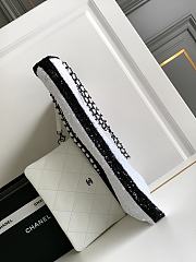 CC Shopping Bag Sequins & Black Metal White & Black 39×30×2cm - 2