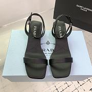 Prada Satin Sandals Black 3.5cm - 1