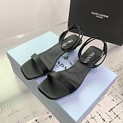 Prada Satin Sandals Black 3.5cm - 6