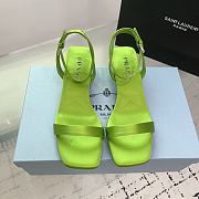 Prada Satin Sandals Fern Green 3.5cm - 1