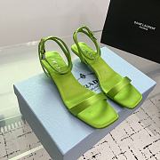 Prada Satin Sandals Fern Green 3.5cm - 4