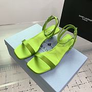 Prada Satin Sandals Fern Green 3.5cm - 5