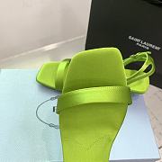 Prada Satin Sandals Fern Green 3.5cm - 6