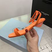 Prada Satin Sandals Fern Orange 3.5cm - 3