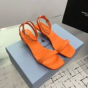 Prada Satin Sandals Fern Orange 3.5cm - 2