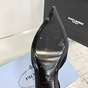 Prada Satin Slingback Pumps Black 3.5cm - 2