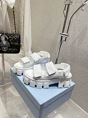 Prada Monolith Nappa Leather Sandals White - 3