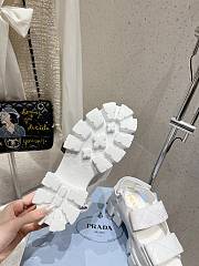 Prada Monolith Nappa Leather Sandals White - 2