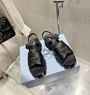 Prada Monolith Rubber Sandals Black - 1