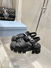 Prada Monolith Rubber Sandals Black - 2