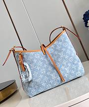 LV CarryAll PM Sky Blue Denim M11462 29x24x12cm - 1