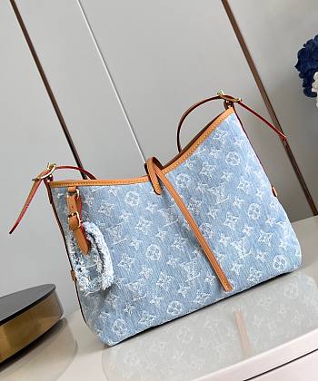 LV CarryAll PM Sky Blue Denim M11462 29x24x12cm