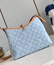 LV CarryAll PM Sky Blue Denim M11462 29x24x12cm - 4