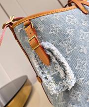 LV CarryAll PM Sky Blue Denim M11462 29x24x12cm - 2