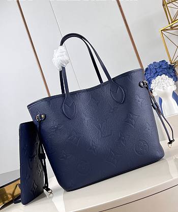 LV Neverfull MM Navy Blue M47143 31x28x14cm