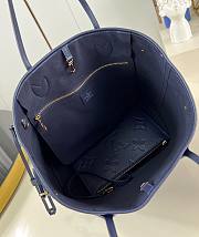 LV Neverfull MM Navy Blue M47143 31x28x14cm - 6