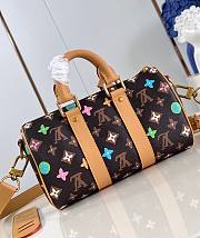 LV Keepall Bandoulière 25 Chocolate M24849 25x15x11cm - 6