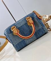 LV Speedy Bandoulière 18 Blue Damier Denim 3D N40682 18x12x10cm - 3