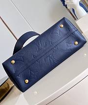 LV CarryAll MM Navy Blue M46669 39x30x15cm - 4