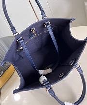 LV OnTheGo MM Navy Blue M47084 Nautical 35x27x14cm - 6