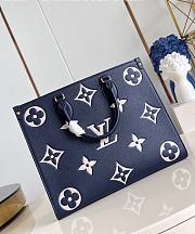 LV OnTheGo MM Navy Blue M47084 Nautical 35x27x14cm - 3