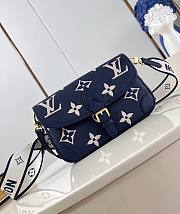 LV Diane Bag Navy Blue M47161 Nautical 24x15x9cm - 1