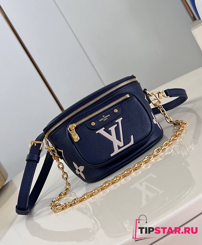 LV Mini Bumbag Navy Blue M85636 Nautical 17x12x9.5cm  - 1