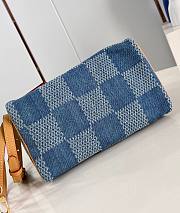 LV Speedy Bandoulière 25 Blue Damier Denim 3D N40700 25x15x15cm - 4