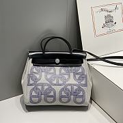 Hermes Herbag Zip 31 Navy Blue/ Black - 1