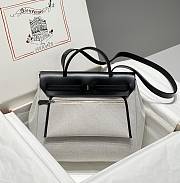 Hermes Herbag Zip 31 Navy Black/ Black - 6