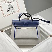 Hermes Herbag Zip 31 Navy Blue - 2