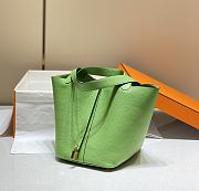 Hermes Picotin 22 Togo Avocado Green Gold Hardware - 5