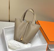 Hermes Picotin 18 Togo Turtledove Gray Gold Hardware - 1