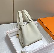 Hermes Picotin 18 Togo Milkshake White Gold Hardware - 5