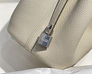 Hermes Picotin 18 Togo Milkshake White Silver Hardware - 3