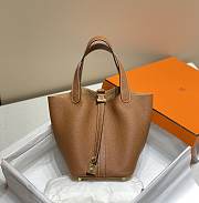 Hermes Picotin 18 Togo Gold Brown Gold Hardware - 1