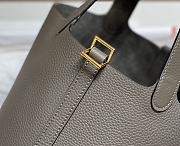 Hermes Picotin 18 Togo Cumulonimbus Gray Gold Hardware - 6