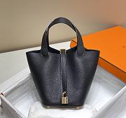 Hermes Picotin 18 Togo Black Gold Hardware - 1