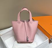 Hermes Picotin 18 Togo Pink Silver Hardware - 1