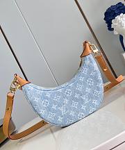 LV Loop Bag Sky Blue Denim M24846 23x13x6cm - 3