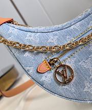 LV Loop Bag Sky Blue Denim M24846 23x13x6cm - 4