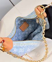 LV Loop Bag Sky Blue Denim M24846 23x13x6cm - 6