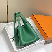 Hermes Picotin 22 Togo Emerald Silver Hardware - 5