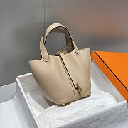 Hermes Picotin 18 Togo Beige Gold Hardware - 1