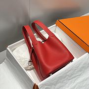 Hermes Picotin 18 Togo Red Silver Hardware - 4