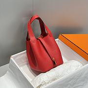 Hermes Picotin 18 Togo Red Gold Hardware - 6